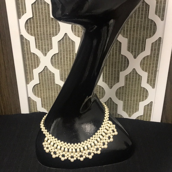 Vintage Faux Pearl Statement Choker - Picture 2 of 4